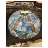 Slag Glass Ceiling Light