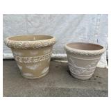 2 Large Flower Pots