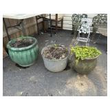3 Various flower planters