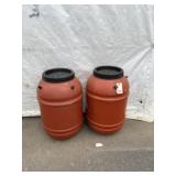 2 Rain Water Collection Tanks