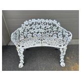 Cast Iron Floral Garden Bench