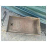 Signed Cast Iron Water Trough