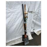 Ice Scraper, Axe, Edger, & 2 Shovels