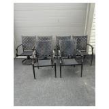 6 Aluminum Patio Chairs