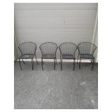 4 Metal Patio Chairs