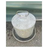 Galvanized Chick Feeder