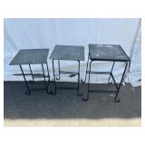3 Piece Nesting End Table Set