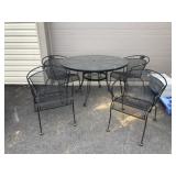 5 Piece Metal Patio Set.