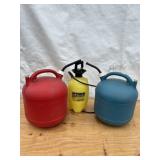2 Fuel Cans & Pump Sprayer