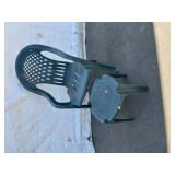 Plastic Chair w/ Side Table