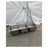 Stainless Steel 3 Bay Sink