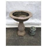 Bird Bath and Pedestal
