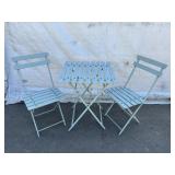 Collapsible Metal Table w/ Chairs