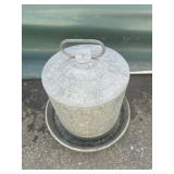 Galvanized Chick Feeder