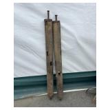 2 Vintage Wooden Rollers
