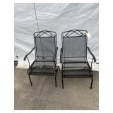 2 Metal Spring Chairs