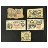 (5) Pieces of Fractional Currency