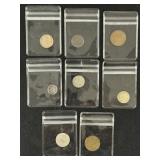 (8) Early Type Coins- F.E., Shield Nickel, etc.
