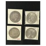(4) Peace Dollars