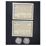 (2) AU/BU Morgans w/ COA's