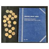 (43) Indian Head Pennies with Semi-Keys