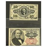 (4) Pieces of Fractional Currency