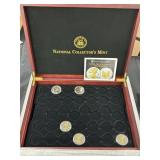 (5) Gold Plates, 1 Oz. Silver American Eagle