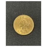1901 American $5 Gold Coin