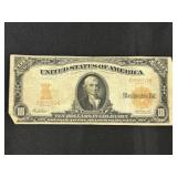 1907 $10 Large Note Gold Seal