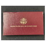 1988 Olympic $5 Gold & Silver Dollar Coin Set