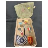 Fraternal and Military Ribbons and Badges