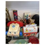 Vintage Fisher-Price Toys with Kaleidoscope
