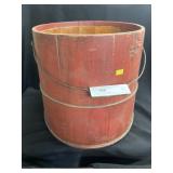 Wood Metal Banded Bucket