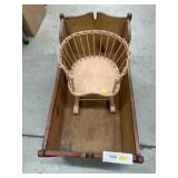 Doll Rocker with Cradle
