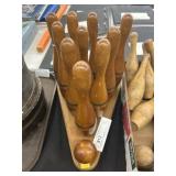 Vintage Wooden Skittles Game
