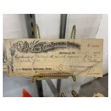 1929 Rettig Brewing Company Cancelled Check