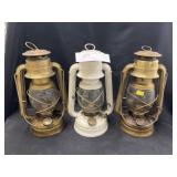 (3) Dietz Hurricane Lanterns