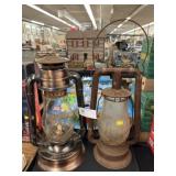(2) Hurricane Lanterns