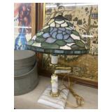 Slag Glass Table Light