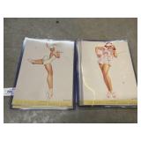 Vintage Calendar Pin-Up Girls