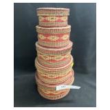 Southwestern Woven Graduated Canisters