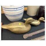 (2) Brass Ducks