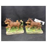 (2) Norcrest Porcelain Bookends