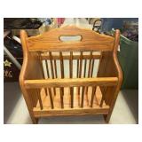 Oak Magazine Rack