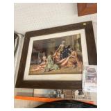 Antique Framed Betsy Ross Print