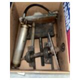 (3) Boxes of Hand Tools, Saws, Grease Gun