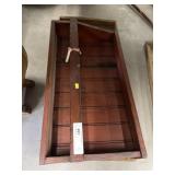 Crafted Wooden Tray and Wall Display Rack