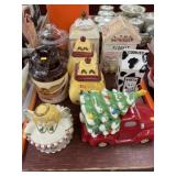 Ceramic and Glass Cookie Jars