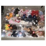 Display Case with Beanie Babies