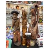 (4) Tribal Wood Carvings